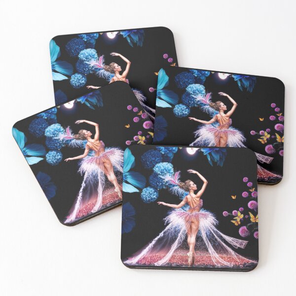 Item preview, Ballet Dancer Floral Fantasy Aesthetic Art designed and sold by NecroScrolls.