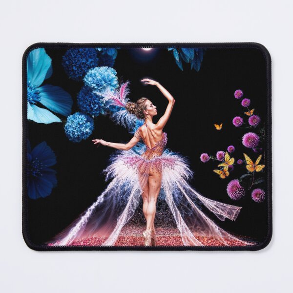 Aperçu de l'œuvre Danseuse de ballet, fantaisie florale, art esthétique créée et vendue par NecroScrolls.