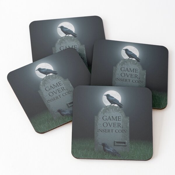 Item preview, Game Over, Insert Coin Grave  designed and sold by PurrfectWhisper.