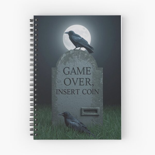 Item preview, Game Over, Insert Coin Grave  designed and sold by PurrfectWhisper.