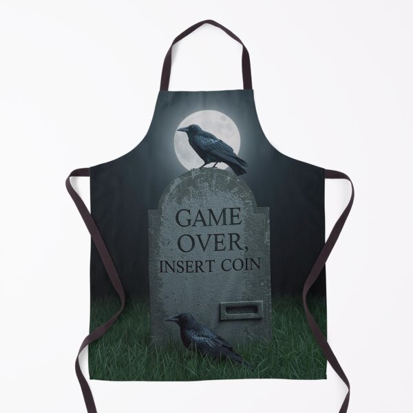 Item preview, Game Over, Insert Coin Grave designed and sold by PurrfectWhisper.