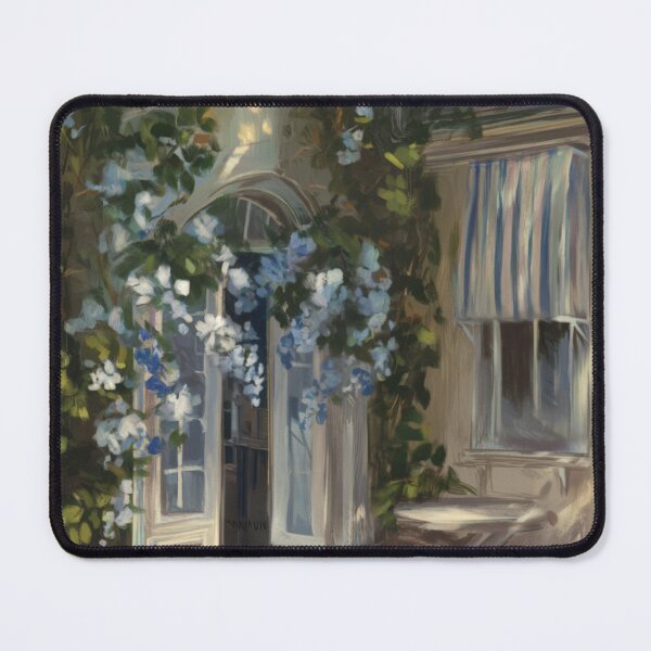 Item preview, French Courtyard Doorway Painting | Provence Style Wall Art designed and sold by CARRAANN.