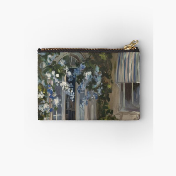 Item preview, French Courtyard Doorway Painting | Provence Style Wall Art designed and sold by CARRAANN.