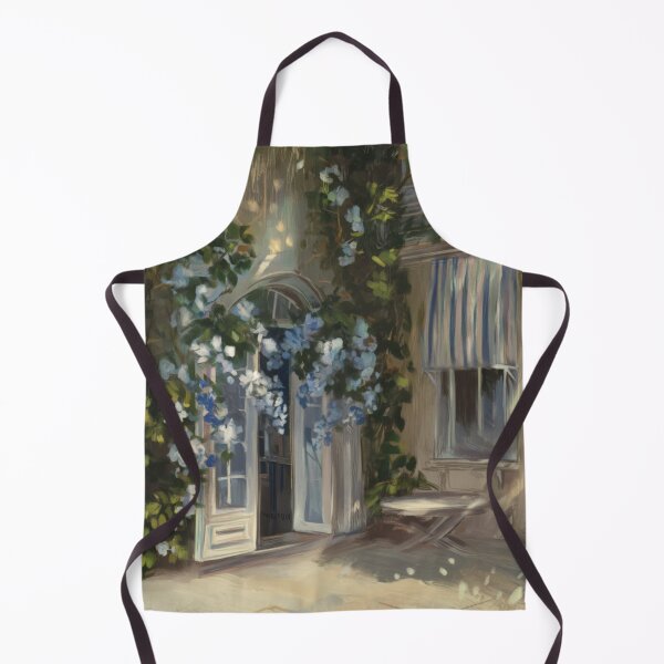 Item preview, French Courtyard Doorway Painting | Provence Style Wall Art designed and sold by CARRAANN.