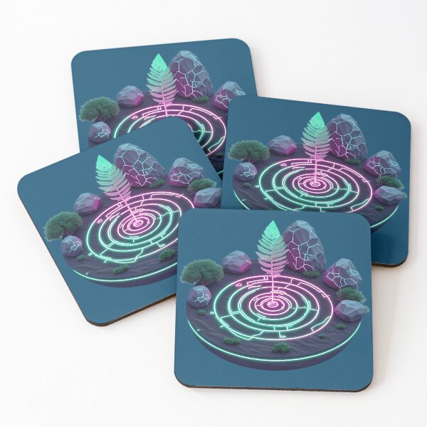 Item preview, Zen Garden Gemstone Fern Art | Gemstone Fern Sanctuary - Specimen XER17-t17 designed and sold by Aethereal Labs.