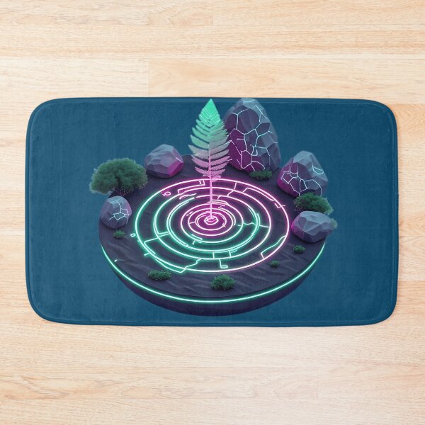 Item preview, Zen Garden Gemstone Fern Art | Gemstone Fern Sanctuary - Specimen XER17-t17 designed and sold by Aethereal Labs.
