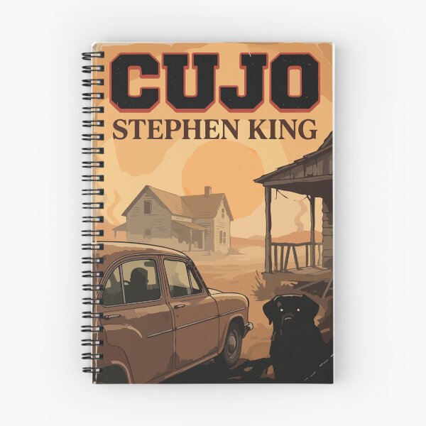 Item preview, "Cujo" Retro Book Cover Stephen King designed and sold by tigrootiger.