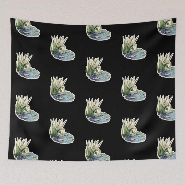Item preview, Serene Water Lily Pond Watercolor designed and sold by kndzxf.