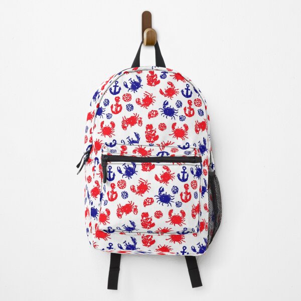 Item preview, Red and Blue Watercolor Crabs Pattern designed and sold by Piotrek0001.