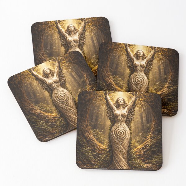 Item preview, The Horned Goddess rises designed and sold by MythicPortals.