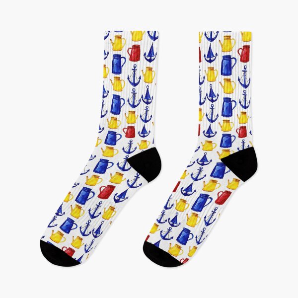Item preview, Colorful Nautical Pitcher and Anchor Pattern designed and sold by Piotrek0001.