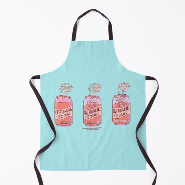 Item preview, Overthinking Soda Anxiety Introvert Funny Mental Health Design designed and sold by Quiet Mode Studio.
