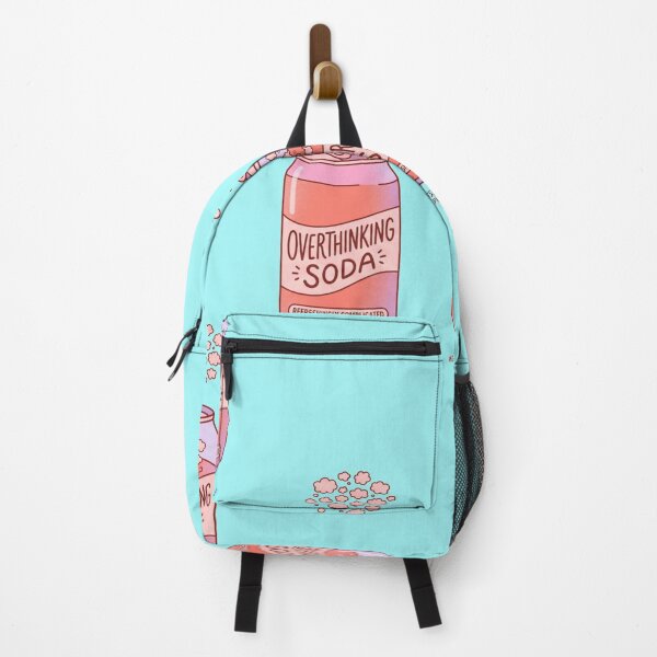 Item preview, Overthinking Soda Anxiety Introvert Funny Mental Health Design designed and sold by Quiet Mode Studio.