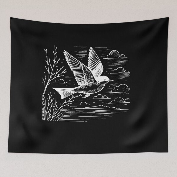 Item preview, Eastern Kingbird Line Art Birdwatcher designed and sold by Ali-printshop.