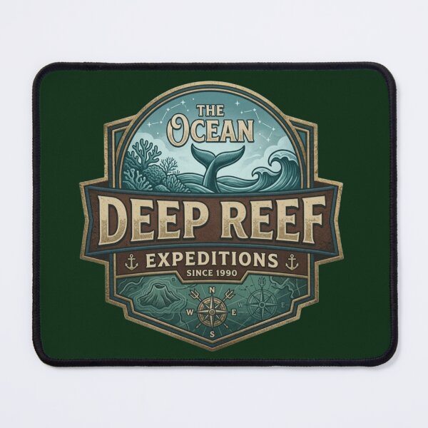 Item preview, Ocean Deep – Reef Expedition Emblem designed and sold by Dogandesighn.