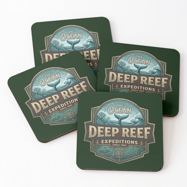 Item preview, Ocean Deep – Reef Expedition Emblem designed and sold by Dogandesighn.