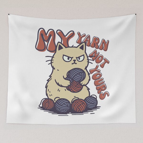 Item preview, Yarn Cat – Funny Knitter Life Snarky Cat designed and sold by Region.