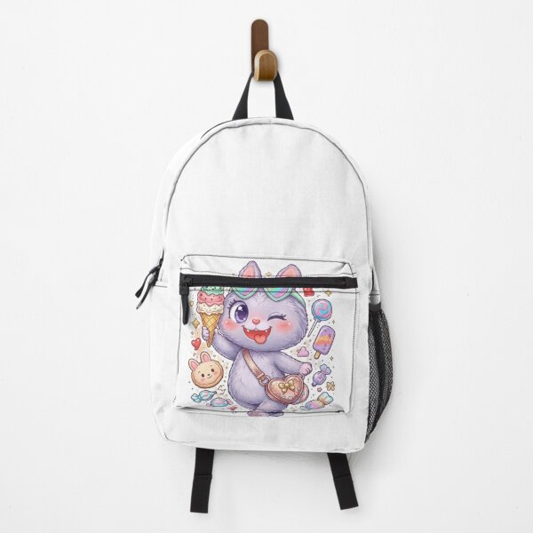 Item preview, Kawaii Rabbit with Ice Cream and Sweets in Soft Gothic Cake Style designed and sold by Skully-Studio.