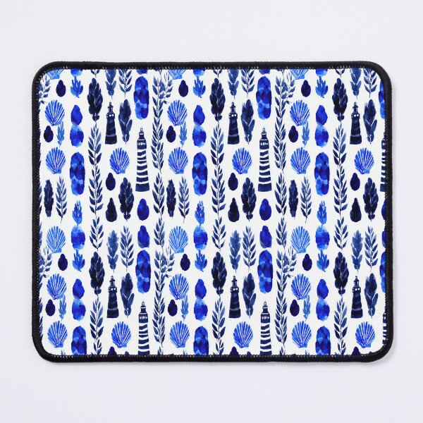Item preview, Navy Blue Abstract Coastal Elements Pattern designed and sold by Piotrek0001.