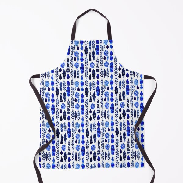 Item preview, Navy Blue Abstract Coastal Elements Pattern designed and sold by Piotrek0001.