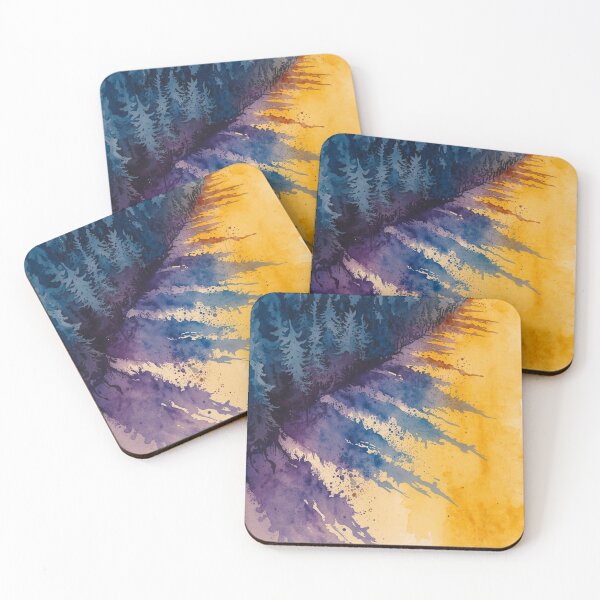 Item preview, Wild Surge — Abstract Watercolor Forest Landscape designed and sold by Darcy'sArtfortheHeart.