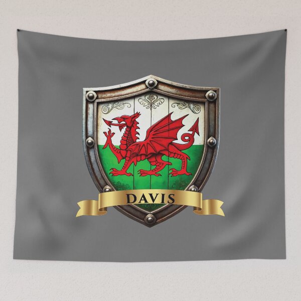 Item preview, Davis Wales Family Name Shield designed and sold by Highlandkings.