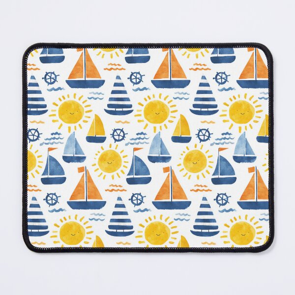 Item preview, Sunny Day Sailboat Watercolor Pattern designed and sold by Piotrek0001.