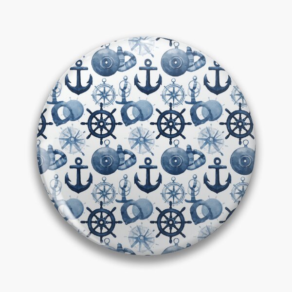 Item preview, Dark Blue Nautical Instrument Pattern designed and sold by Piotrek0001.