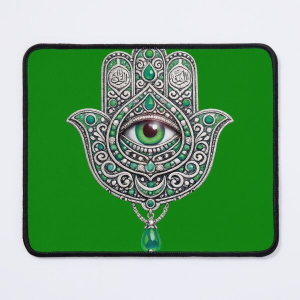 Item preview, Symbol: The khamsa - Hand of Fatima - Emerald green! designed and sold by Alan-David.