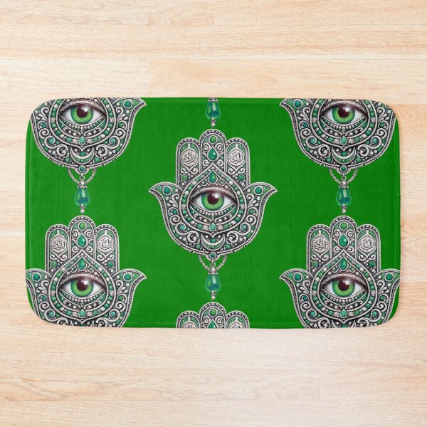 Item preview, Symbol: The khamsa - Hand of Fatima - Emerald green! designed and sold by Alan-David.
