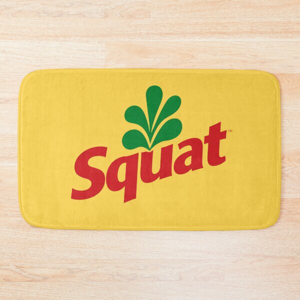 Item preview, Squat Parody Shirt, Funny Gym Logo Tee, Retro Soda Style Workout Humor designed and sold by GhostDawgs.