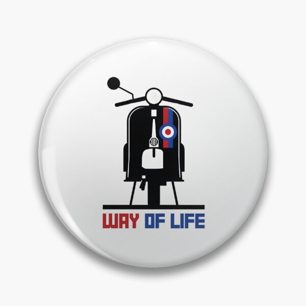 Item preview, Classic Mod Scooter Retro Way of Life designed and sold by TshirtsOnline-.