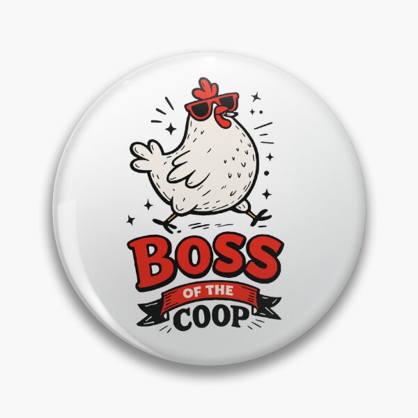 Item preview, Boss of the Coop – Cool Chicken Illustration designed and sold by KiwyStudio.