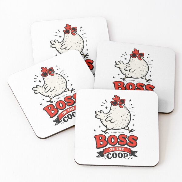 Item preview, Boss of the Coop – Cool Chicken Illustration designed and sold by KiwyStudio.