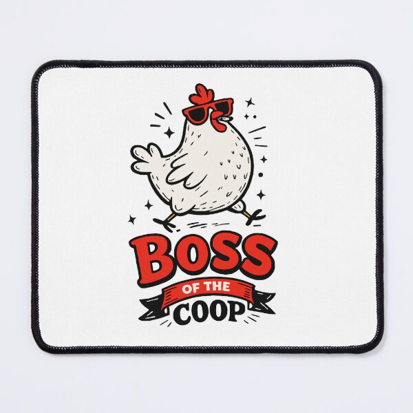 Item preview, Boss of the Coop – Cool Chicken Illustration designed and sold by KiwyStudio.
