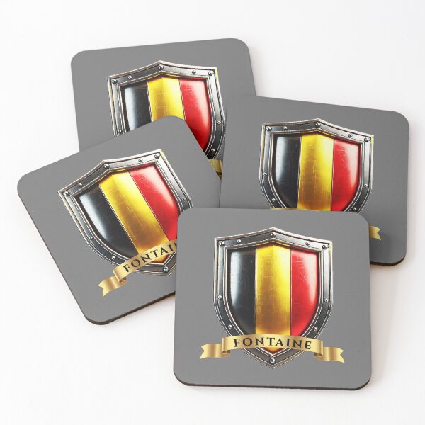 Item preview, Fontaine Belgium National Pride Shield designed and sold by Highlandkings.