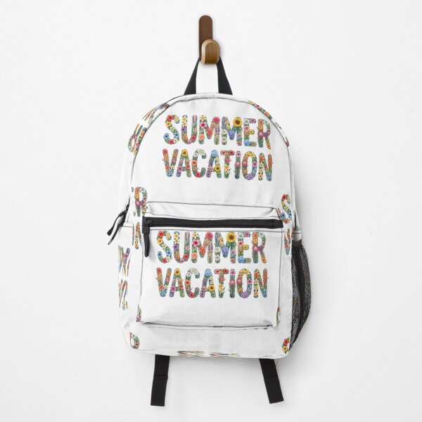 Item preview, Watercolor Floral Typography "Summer Vacation" designed and sold by VibranPalette.