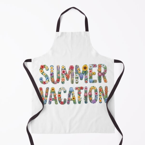Item preview, Watercolor Floral Typography "Summer Vacation" designed and sold by VibranPalette.