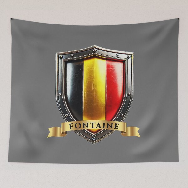 Item preview, Fontaine Belgium National Pride Shield designed and sold by Highlandkings.