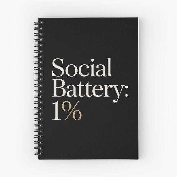 Item preview, Social Battery 1 Percent Funny Design designed and sold by DlyWeird.