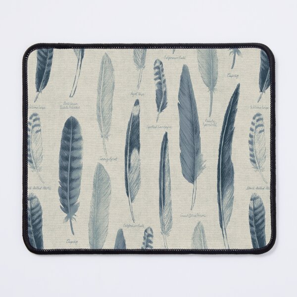 Item preview, Blue Coastal Feathers / Naturalist Illustration Featuring Seashore Birds designed and sold by somecallmebeth.