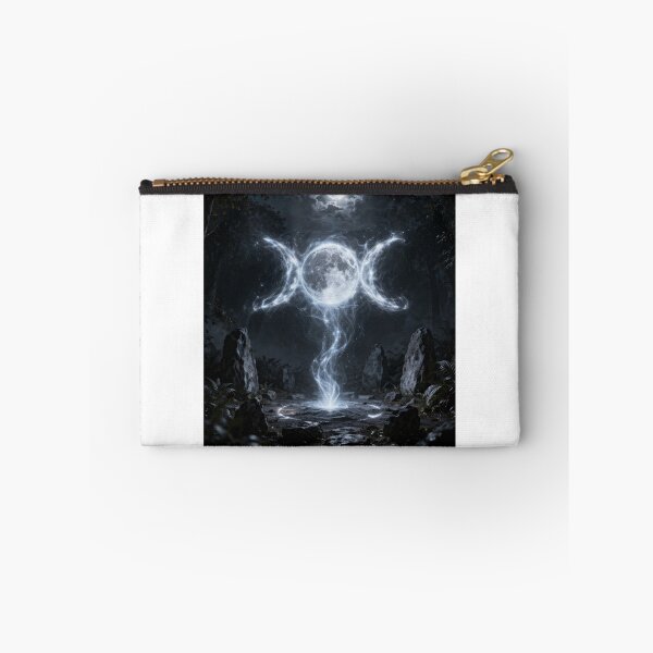 Item preview, The Triple Goddess manifests — Maiden, Mother, Crone in one radiant vision. designed and sold by MythicPortals.