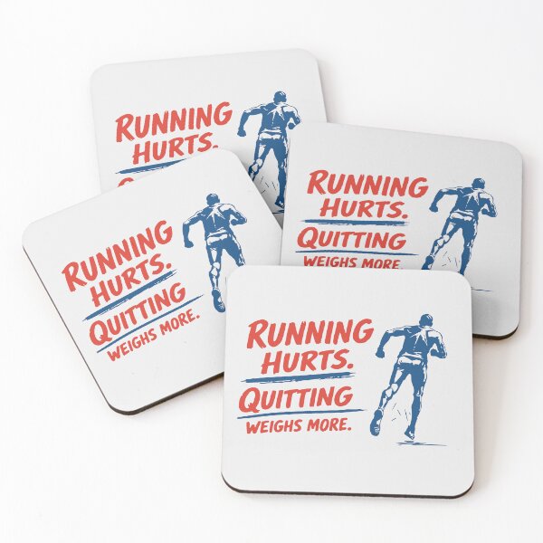 Item preview, Running Hurts. Quitting Weighs More. designed and sold by KiwyStudio.