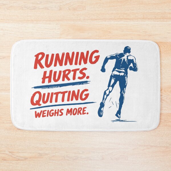 Item preview, Running Hurts. Quitting Weighs More. designed and sold by KiwyStudio.