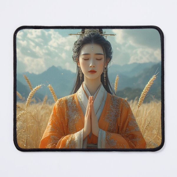 Item preview, Meditation Woman Spiritual Art — Zen Nature Serenity designed and sold by Schoenenwald — Art Japonais, Zen & Nature.