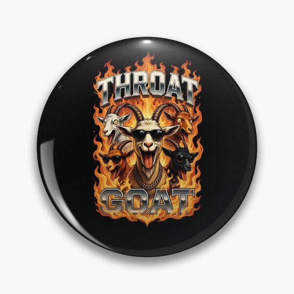 Item preview, Badass Flaming Throat Goat G.O.A.T. Streetwear Graphic designed and sold by TshirtsOnline-.