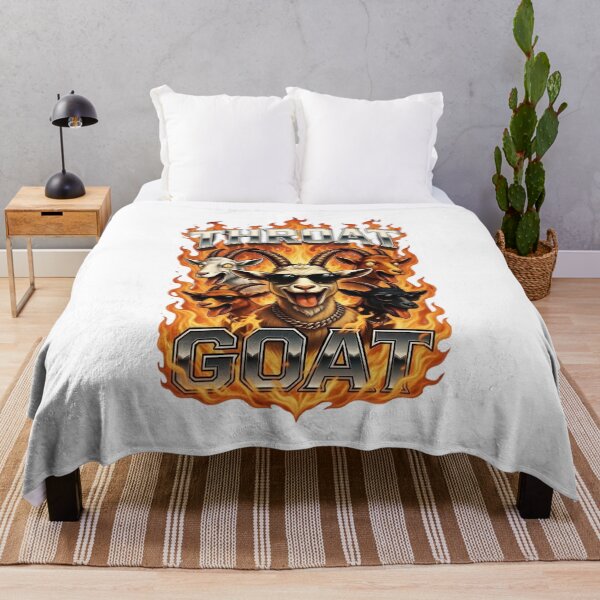 Item preview, Badass Flaming Throat Goat G.O.A.T. Streetwear Graphic designed and sold by TshirtsOnline-.