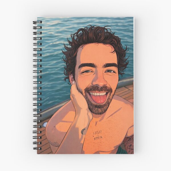 Item preview, Joe Jonas on a boat, tongue sticking out (fan art) designed and sold by PopCultureAndStuff.