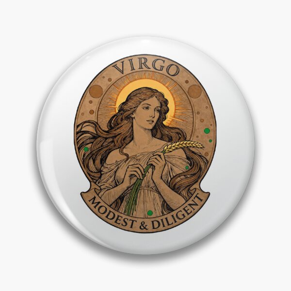 Item preview, Virgo. Modest & Diligent (Version 2) designed and sold by Birdie and Flynn.
