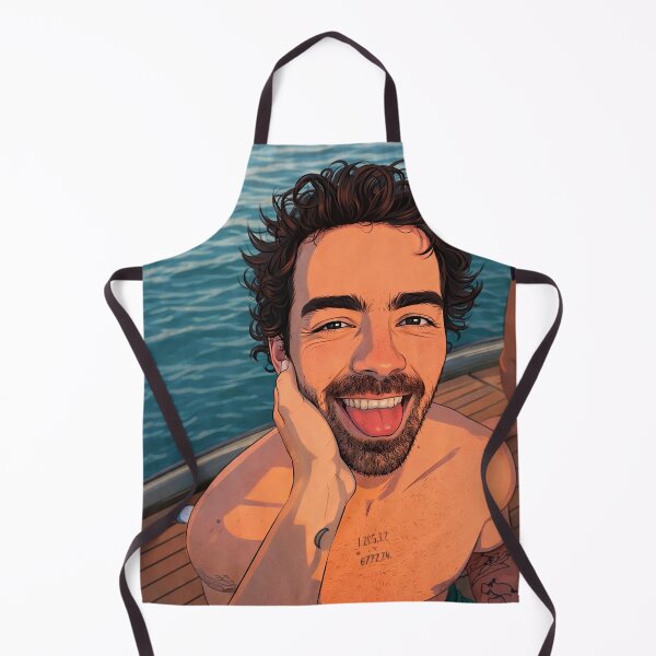 Item preview, Joe Jonas on a boat, tongue sticking out (fan art) designed and sold by PopCultureAndStuff.